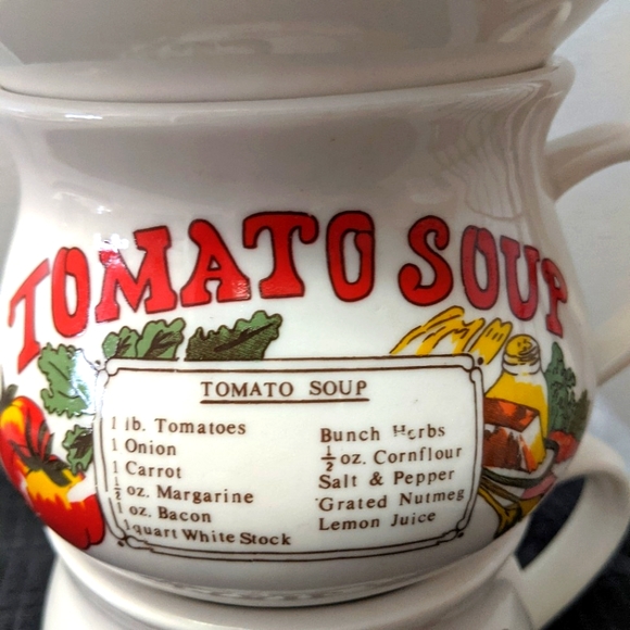 3 Vintage Soup Mugs With Recipes On Each One. Excellent Condition, never used. - Picture 5 of 7